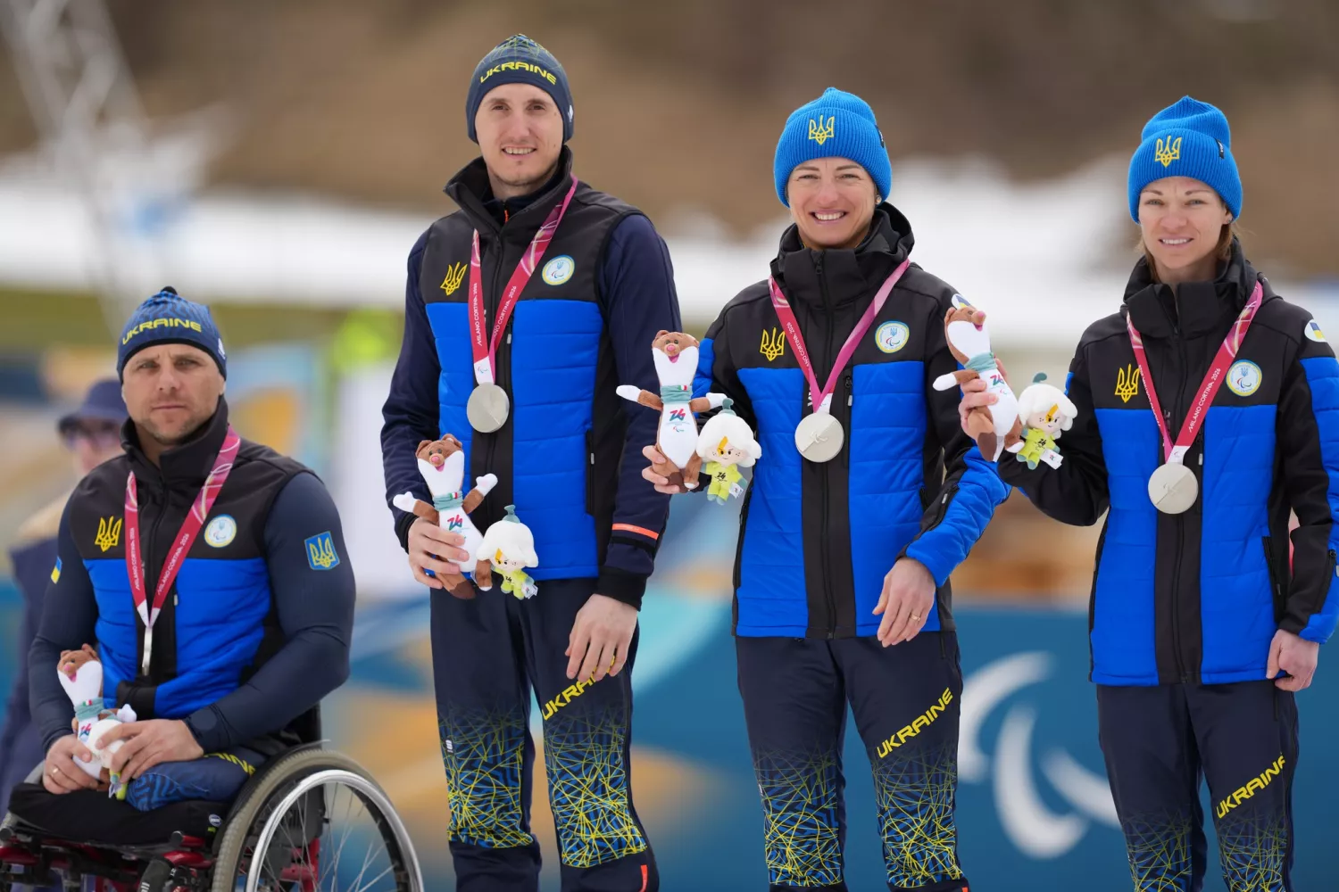 Естафет на Паралімпіаді-2026 у лижних перегонах. Фото: Національний паралімпійський комітет України