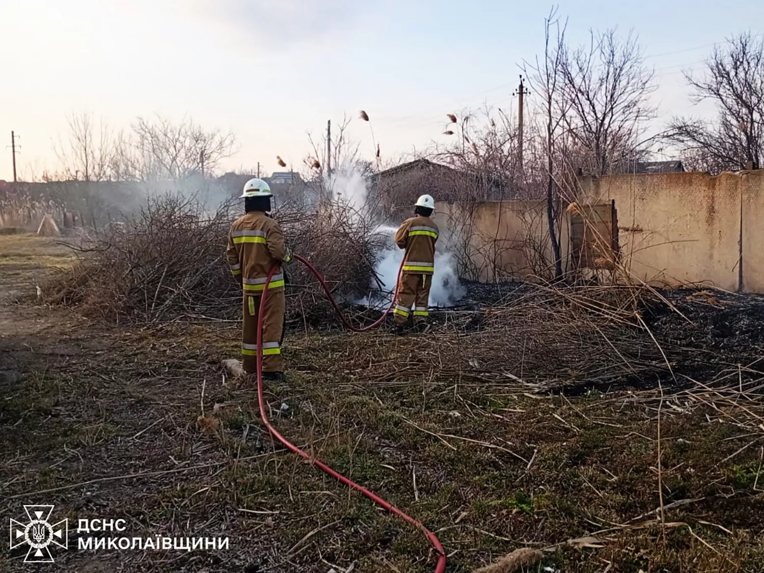 Наслідки пожеж на Миколаївщині 15-16 березня. Фото: ДСНС Миколаївщини
