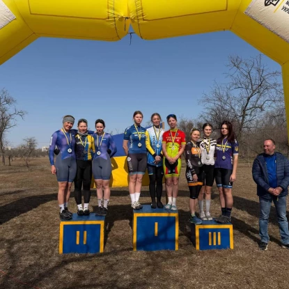 Спортсмени Миколаївщини стали переможцями чемпіонату України з велокросу. Фото: управління молоді та спорту Миколаївської ОВА