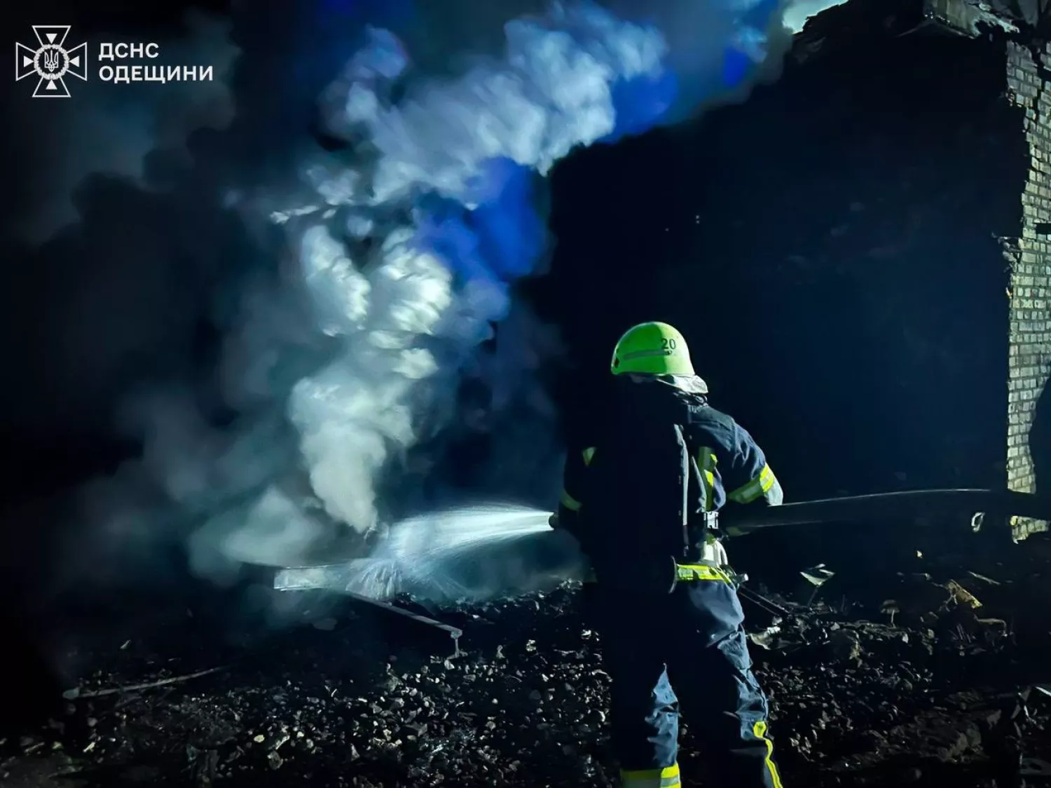 Обстріл Одеської області 17 березня. Фото: ДСНС