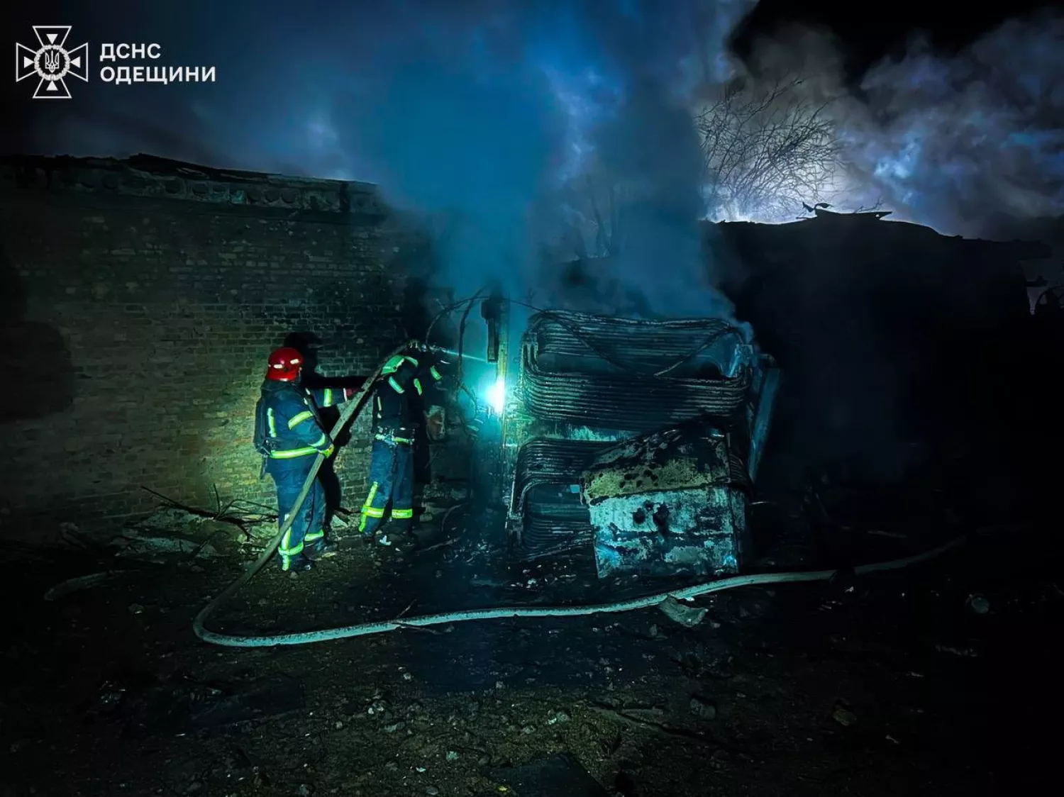 Обстріл Одеської області 17 березня. Фото: ДСНС