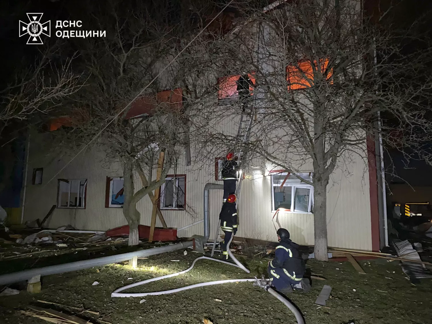 Наслідки обстрілу Одеської області. Фото: ДСНС