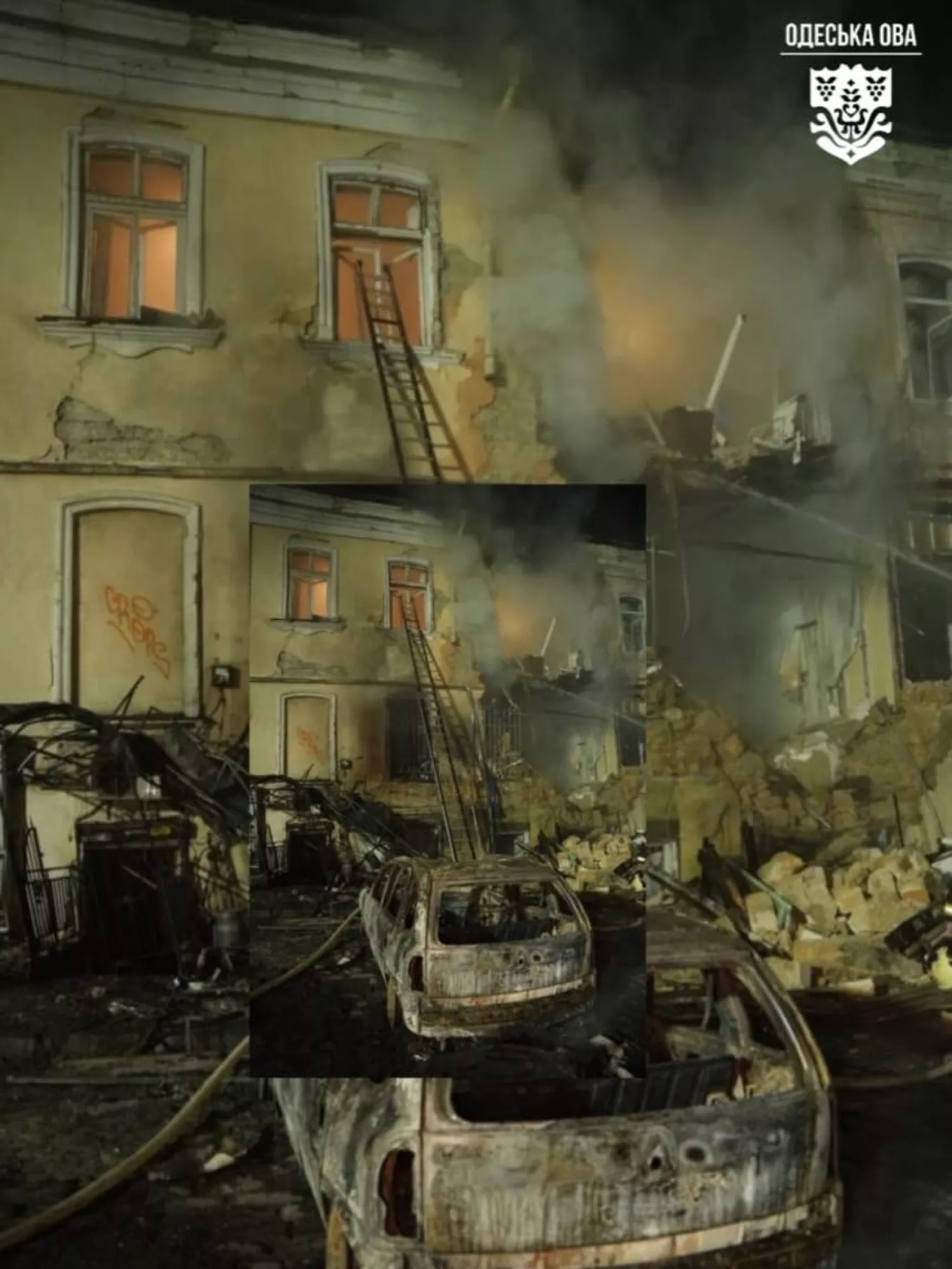 Наслідки обстрілу Одеси 19 березня. Фото: ОВА