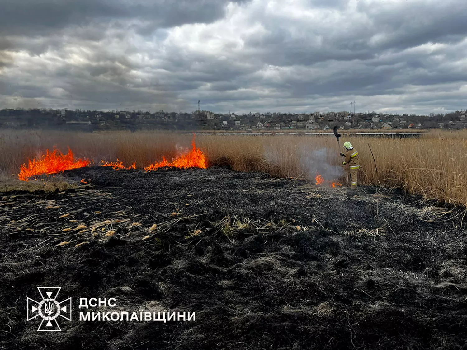 Наслідки пожеж у Миколаївській області, фото: ДСНС Миколаївщина