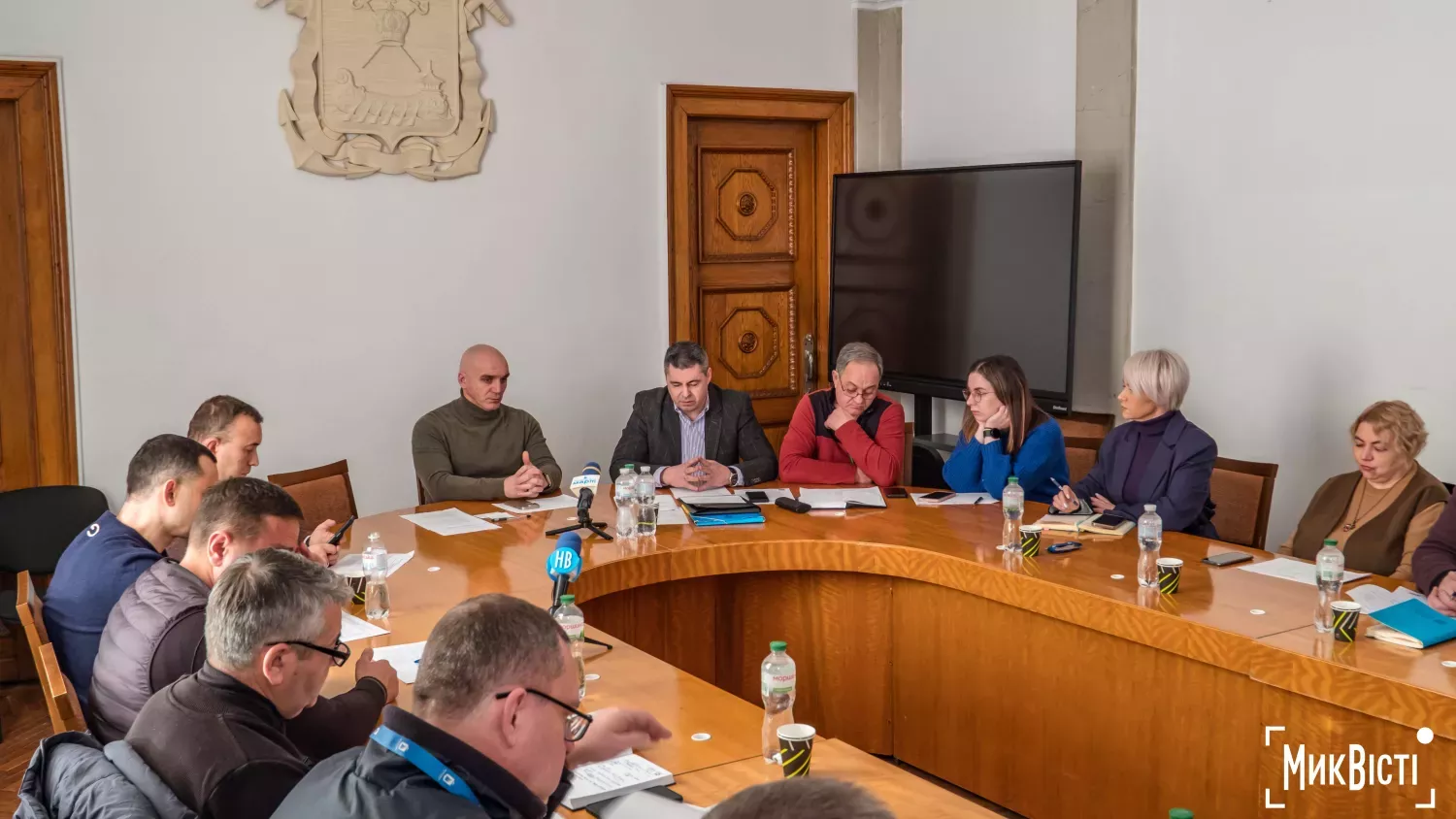Открытое заседание аппаратного совещания Николаевского городского совета 12 января. Архивное фото: МикВисти