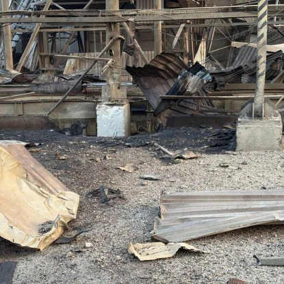 Наслідки атаки на портову інфраструктуру Одещини, 20 березня 2026 року. Фото: Олексій Кулеба/Telegram