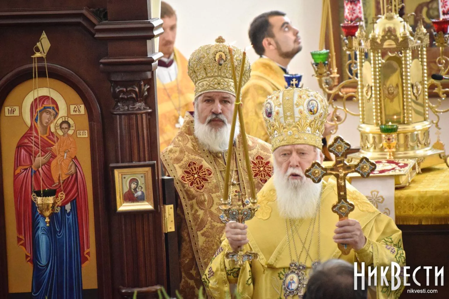 Патріарх Філарет у Миколаївській області. Архівне фото: НикВести