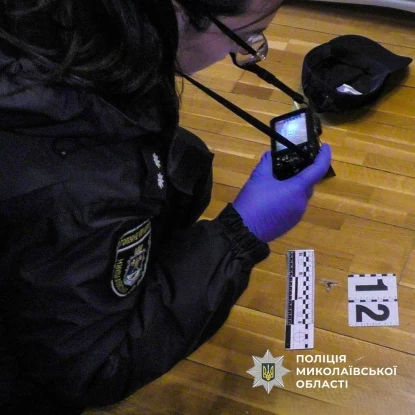 Збір доказів на місці злочину. Фото: поліція Миколаївської області