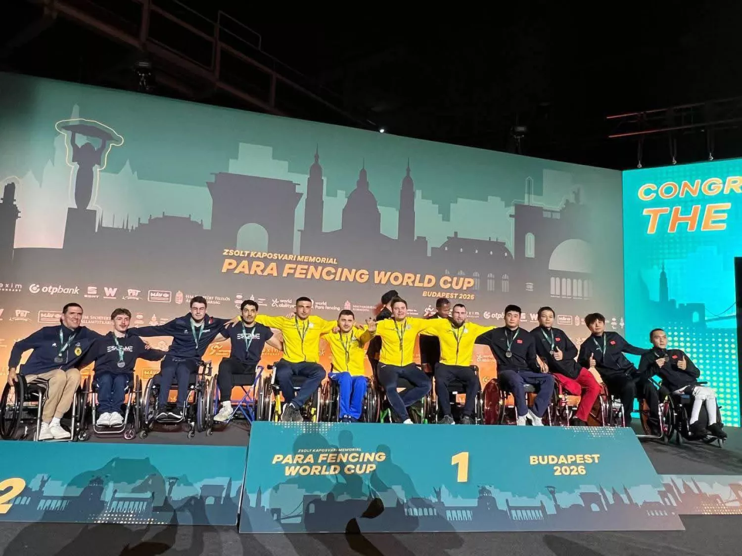 Миколаївські парафехтувальники вибороли п&rsquo;ять медалей на етапі Кубка світу в Будапешті. Фото: Миколаївська міськрада