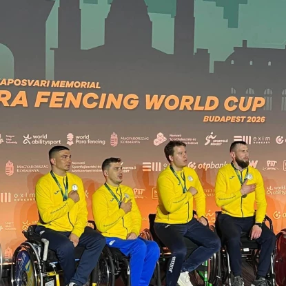 Миколаївські парафехтувальники вибороли п&rsquo;ять медалей на етапі Кубка світу в Будапешті. Фото: Миколаївська міськрада