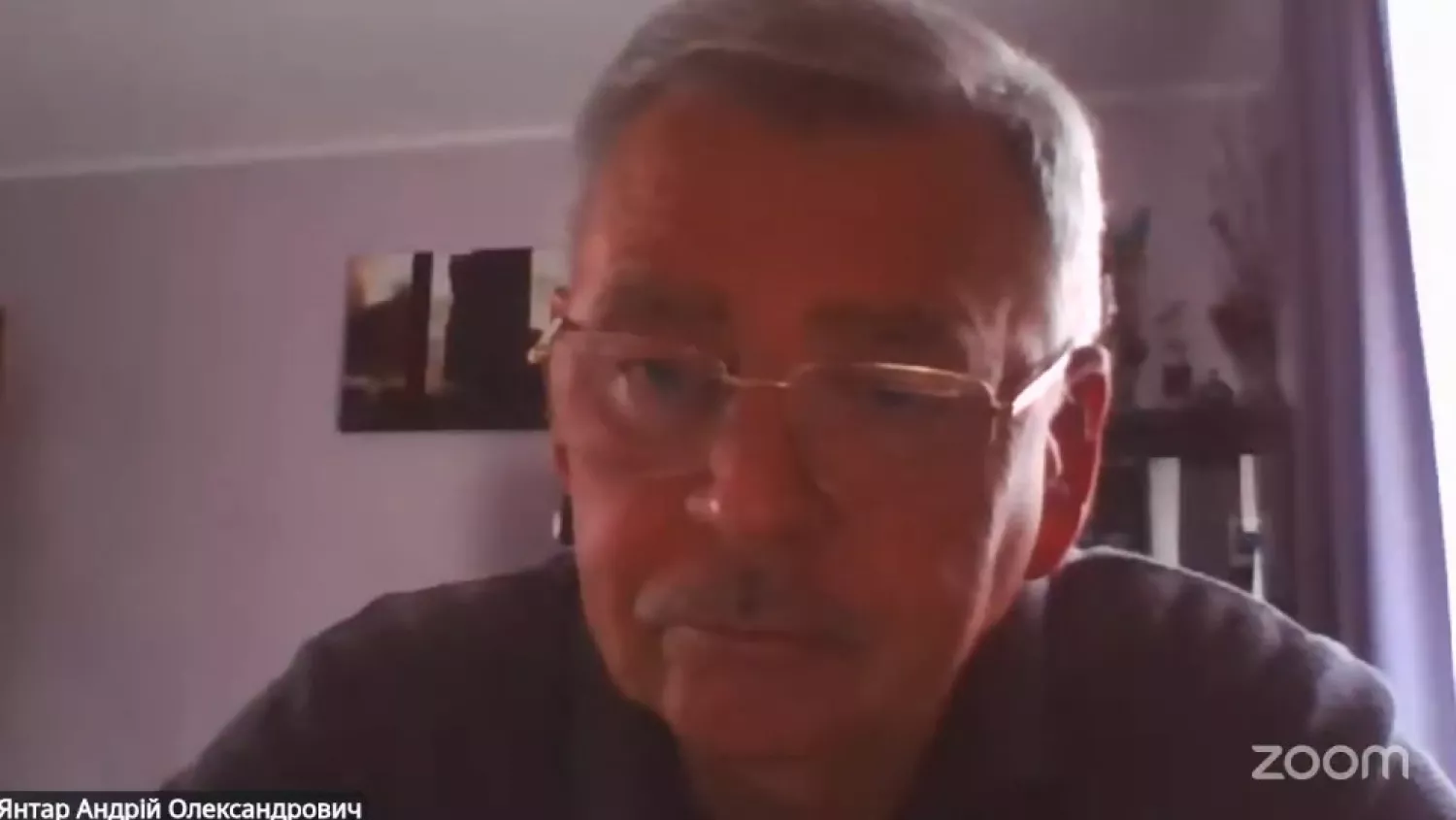 Член комісії Андрій Янтар. Скриншот засідання комісії