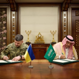 Україна та Саудівська Аравія підписали угоду про оборонну співпрацю. Фото: Володимир Зеленський