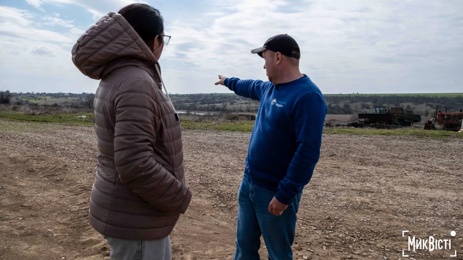 У Радсадівській громаді на розмінованих землях висаджують виноградники. Фото: Даріна Мельничук / МикВісті