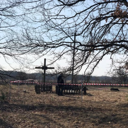 Українська-польська експедиція шукала поховання на Рівненщині. Фото: Суспільне.Рівне