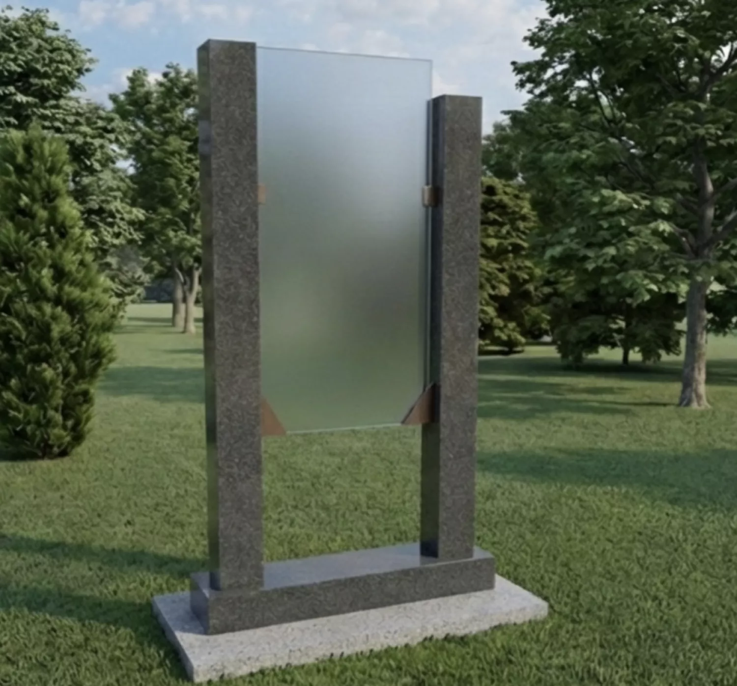 Приклад пам'ятного знаку для облаштування Алеї слави, скриншот з тендерної документації