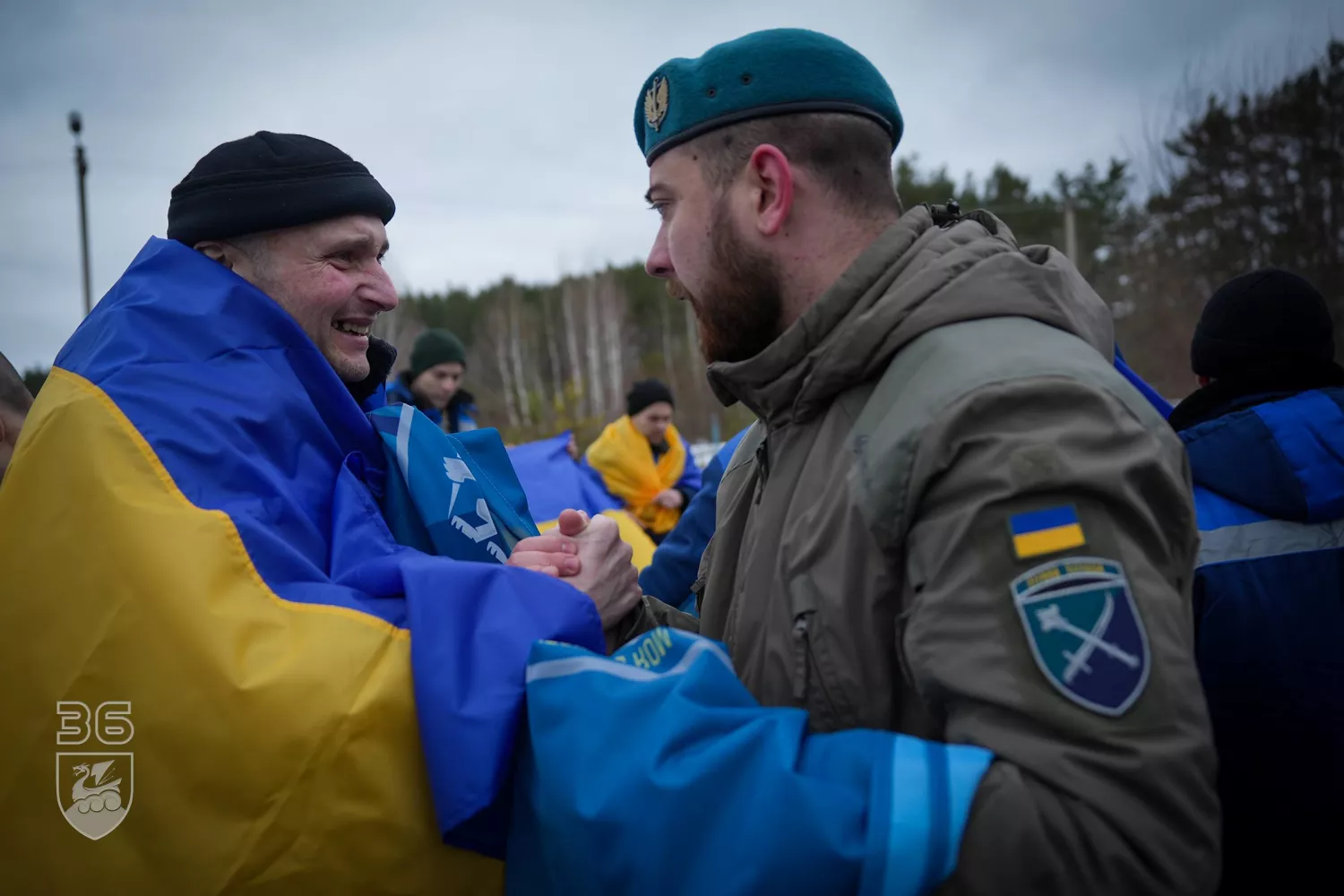 Миколаївські морпіхи повернулися з полону. Фото: 36 ОБрМП
