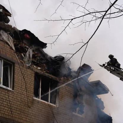 Наслідки ракетного удару по Харкову 7 березня 2026 року. Фото: Суспільне