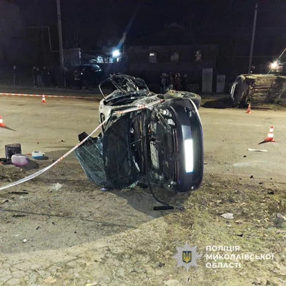 Смертельна ДТП у Вознесенську. Фото: Нацполіція