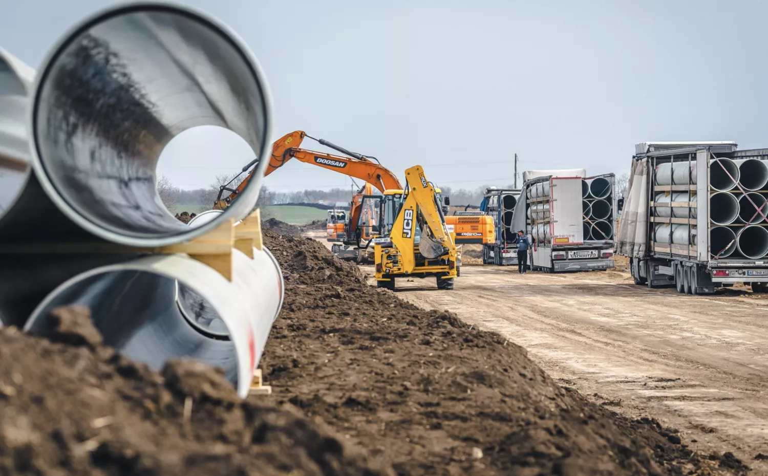 Будівництво нового водогону для Миколаєва, фото: «Автострада»