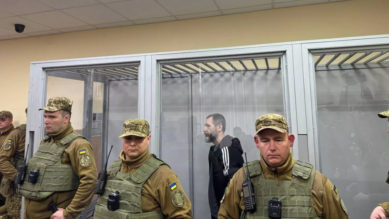 Михайло Сцельніков у залі суду, 1 квітня 2026 року. Фото: Суспільне Львів/