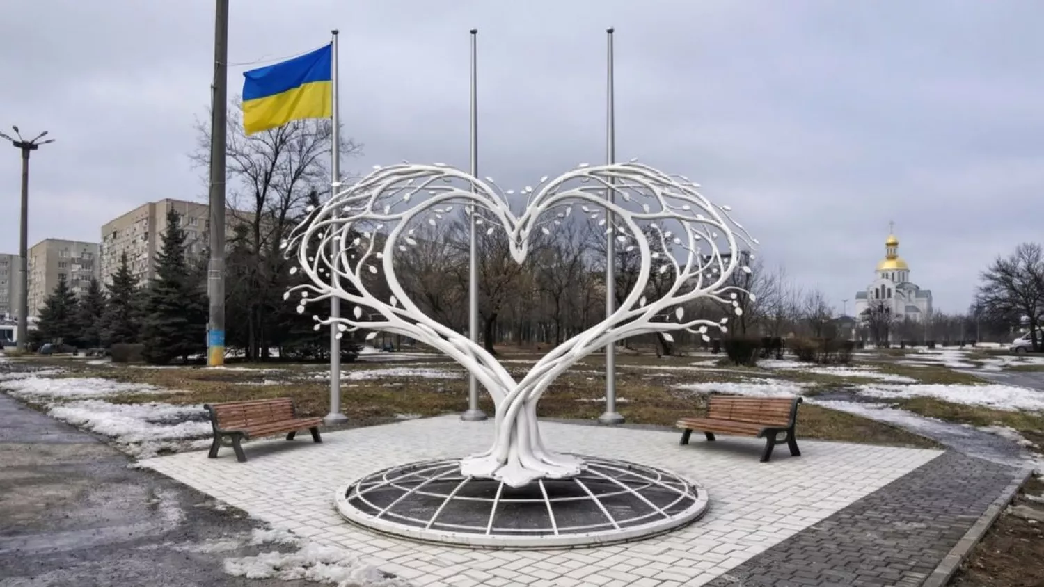 Ескіз Алеї надії у Південноукраїнську. Фото надане Суспільному