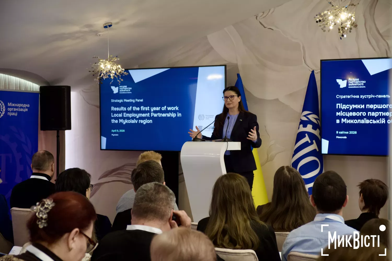 Зустріч-панель «Підсумки першого року роботи Місцевого партнерства зайнятості в Миколаївській області». Фото: НикВести