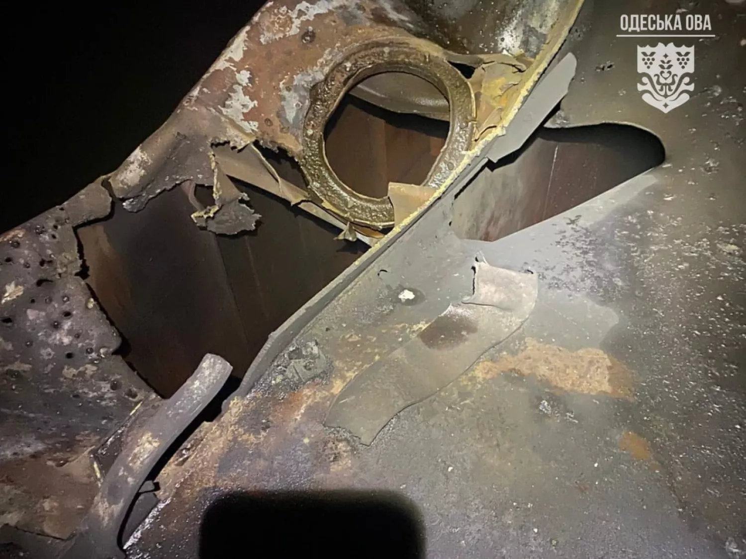 Атака на порт в Ізмаїлі 14 квітня. Фото: Одеська ОВА