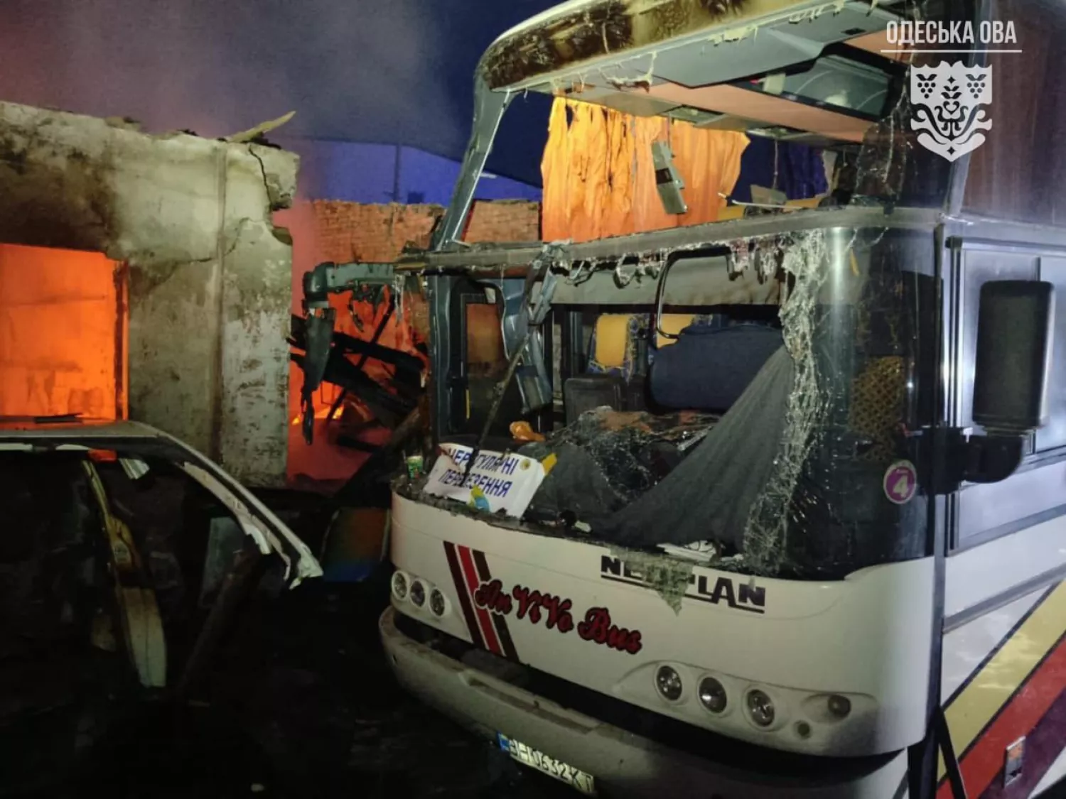 Атака на порт в Ізмаїлі 14 квітня. Фото: Одеська ОВА