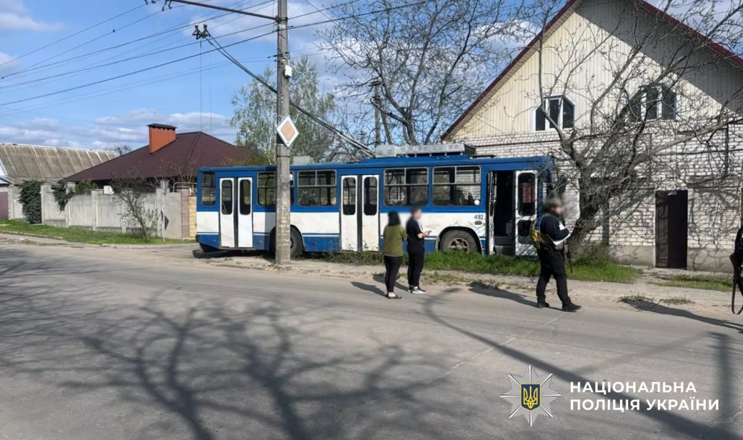 Наслідки обстрілу Херсонської області. Фото: Нацполіція, для ілюстрації