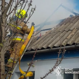 Пожежа у Миколаївській області. Фото: ДСНС
