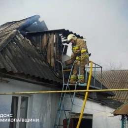 Пожежа у Миколаївській області. Фото: ДСНС
