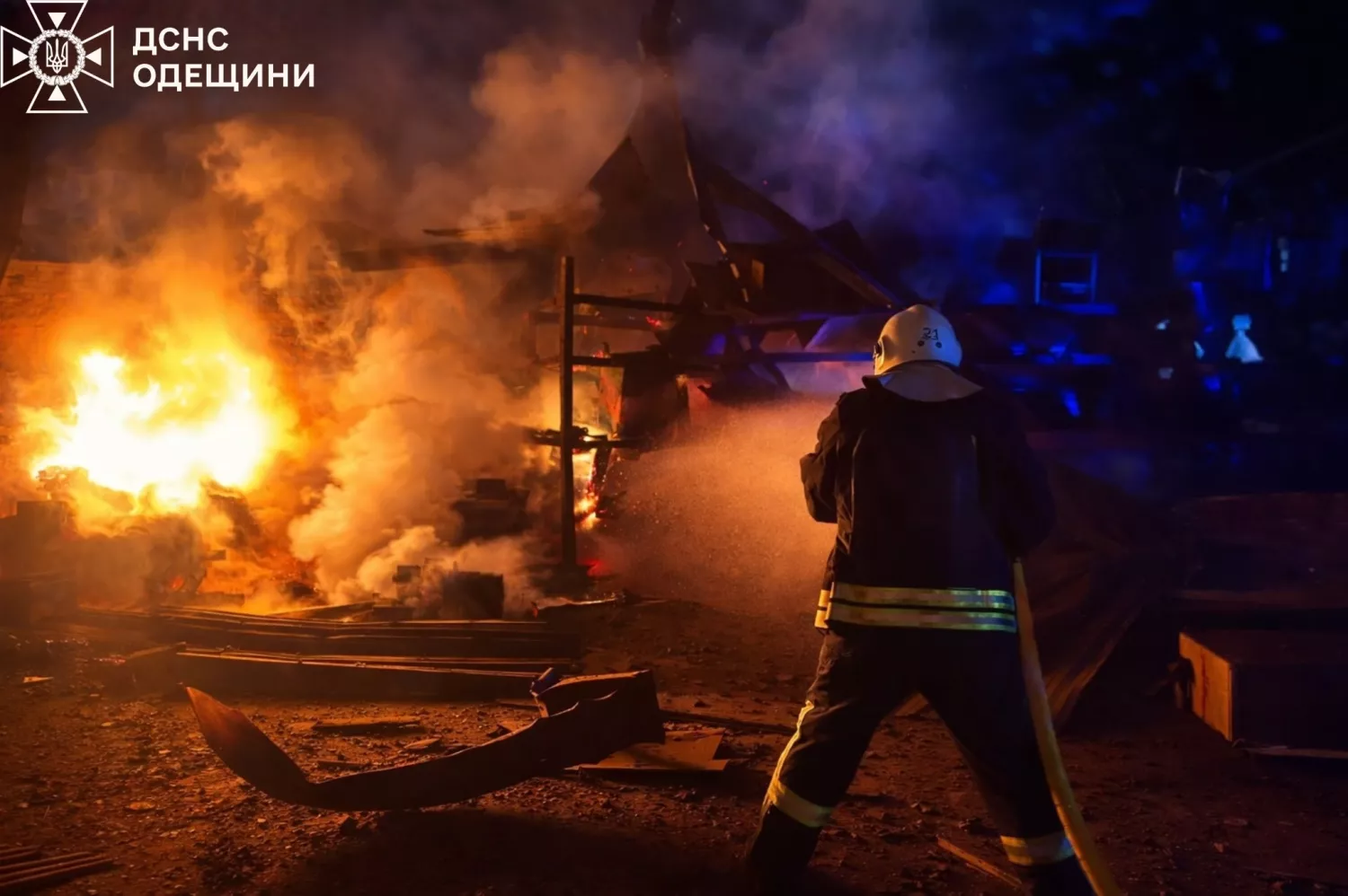 Наслідки обстрілу Одеської області. Фото: ДСНС