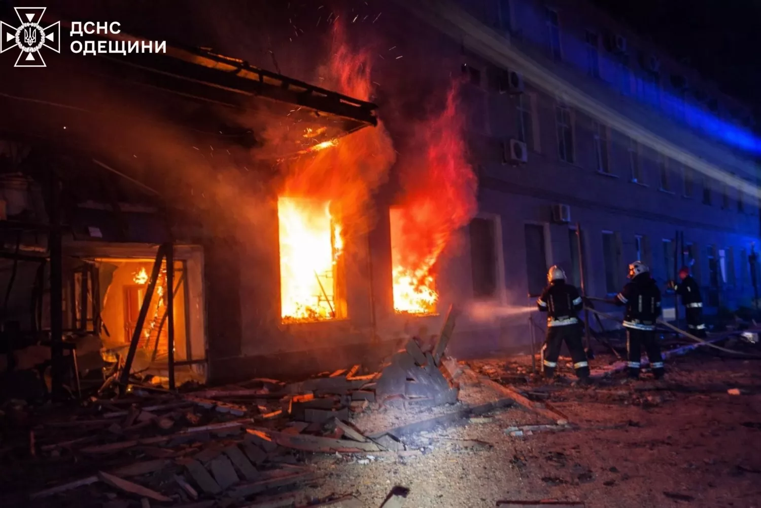 Наслідки обстрілу Одеської області. Фото: ДСНС