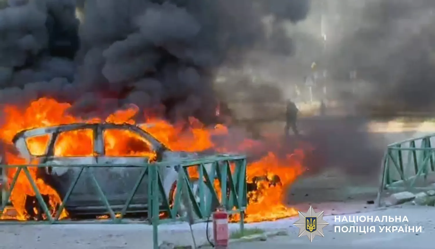 Наслідки обстрілу Херсонщини. Фото: Нацполіція