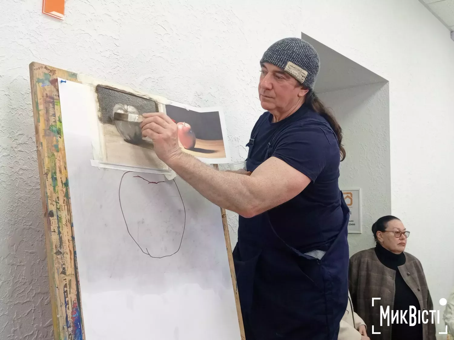 Шотландський художник проводить у Миколаєві арт-терапевтичні майстер-класи з живопису, фото Галина Сеннікова, НикВести