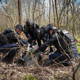 На Миколаївщині виявили та знищили залишки ракети Х-101. Фото: ДСНС