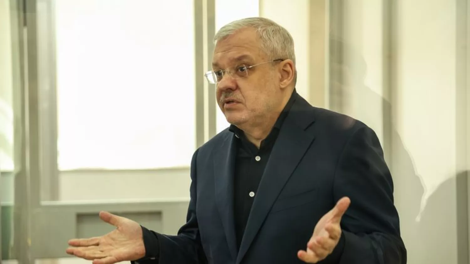 Герман Галущенко у залі суду. Фото: Суспільне