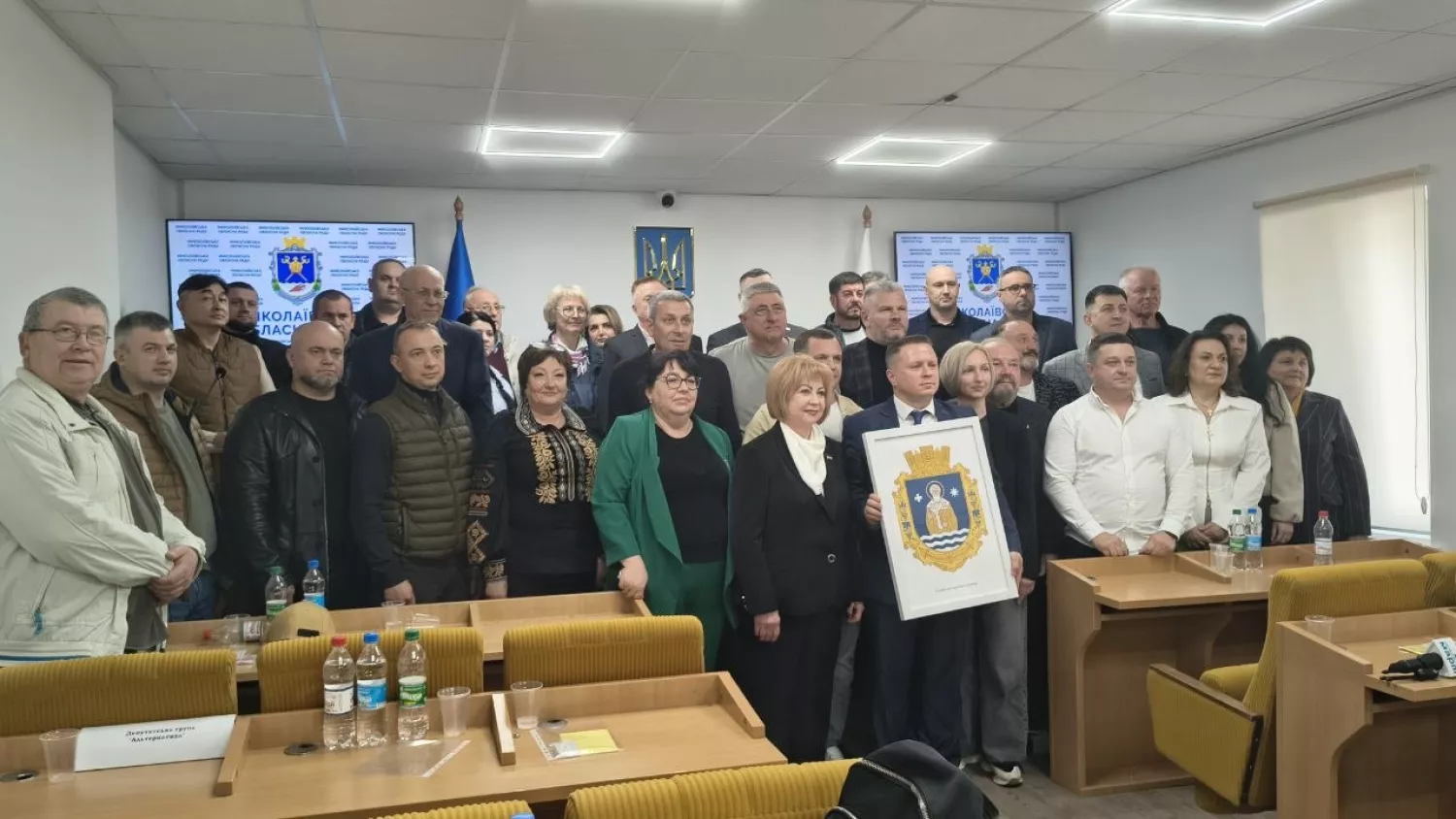 Депутати Миколаївської обласної ради підтримали зміну герба Миколаївщини. Фото: МикВісті