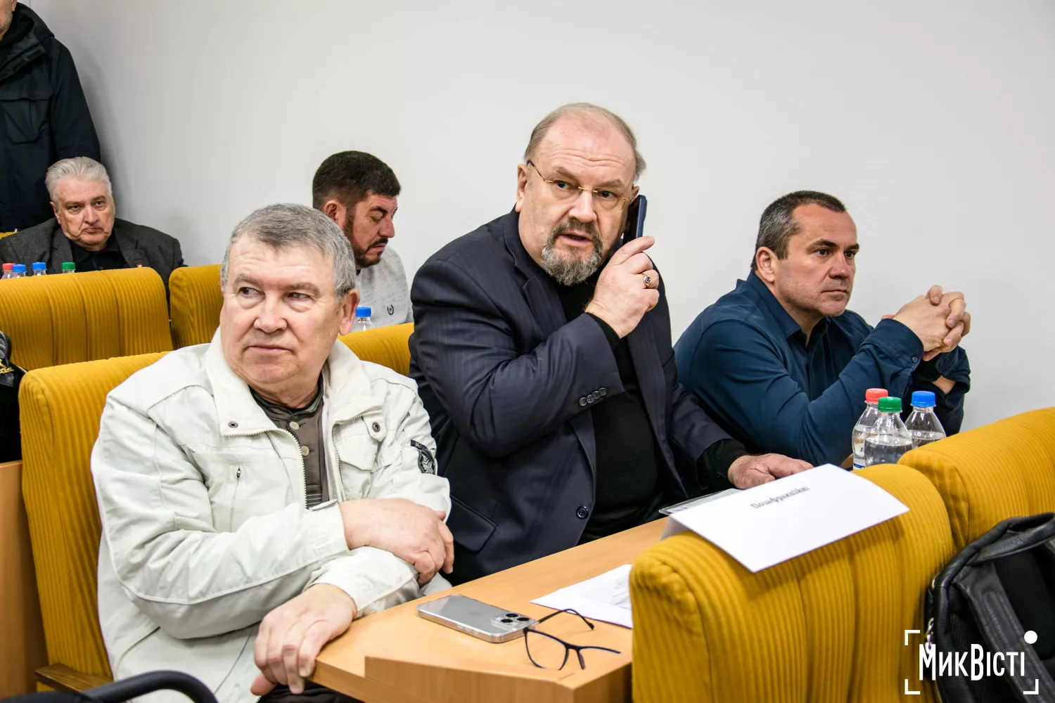 Депутати Сергій Майборода, Євген Горбуров, Андрій Фат'янов . Фото: МикВісті