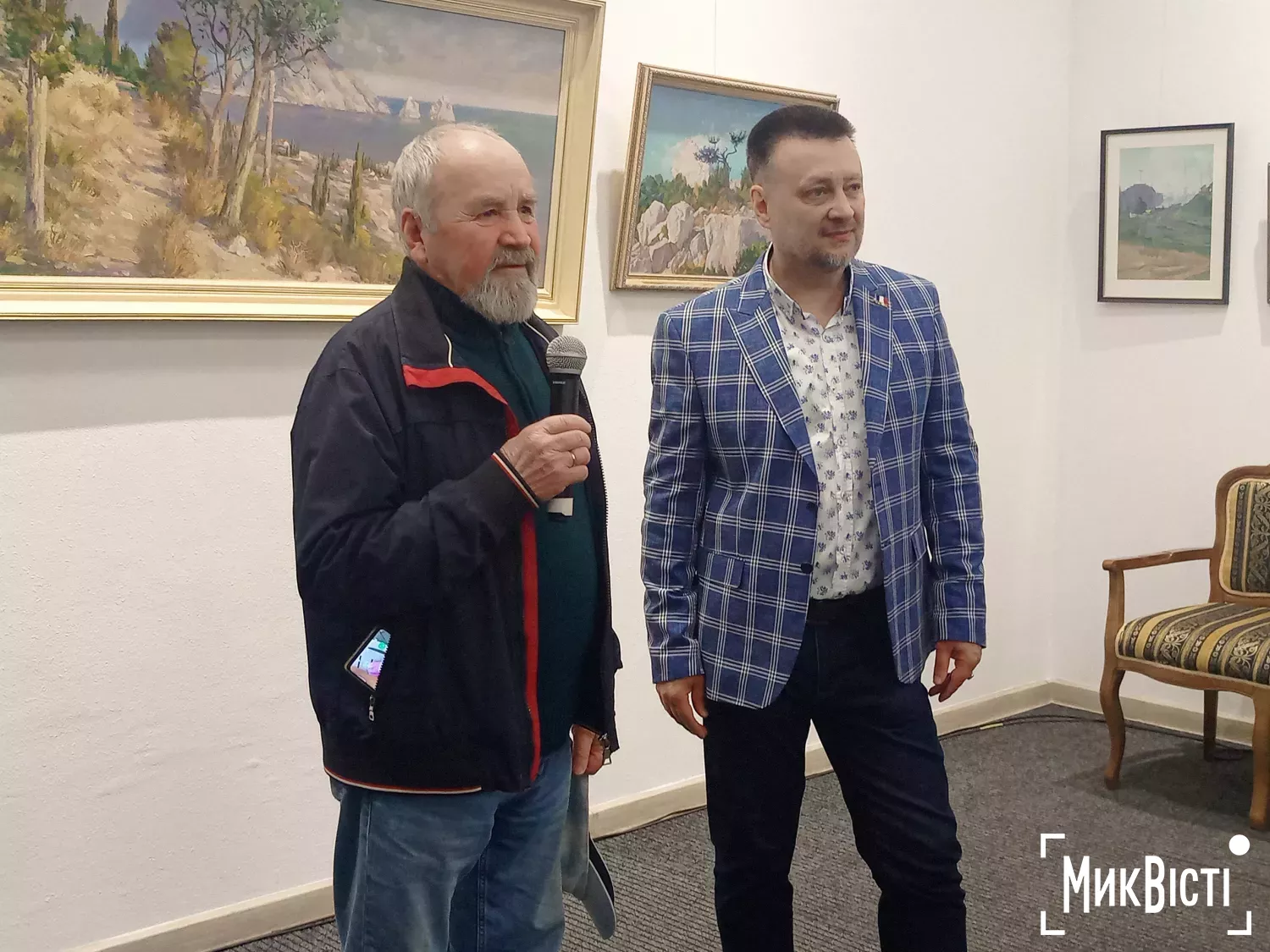 Відкриття виставки Володимира Федорченка у Миколаєві 17 квітня, фото Галина Сеннікова, МикВісті