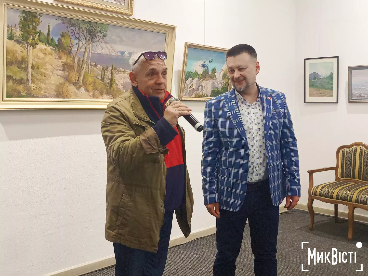 Відкриття виставки Володимира Федорченка у Миколаєві 17 квітня, фото Галина Сеннікова, МикВісті