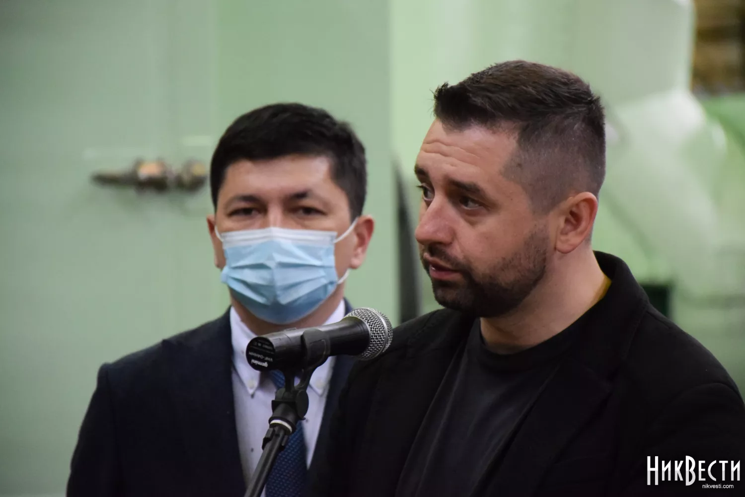 Давид Арахамія із робочою поїздкою у Миколаєві, 2021 рік. Архівне фото: МикВісті