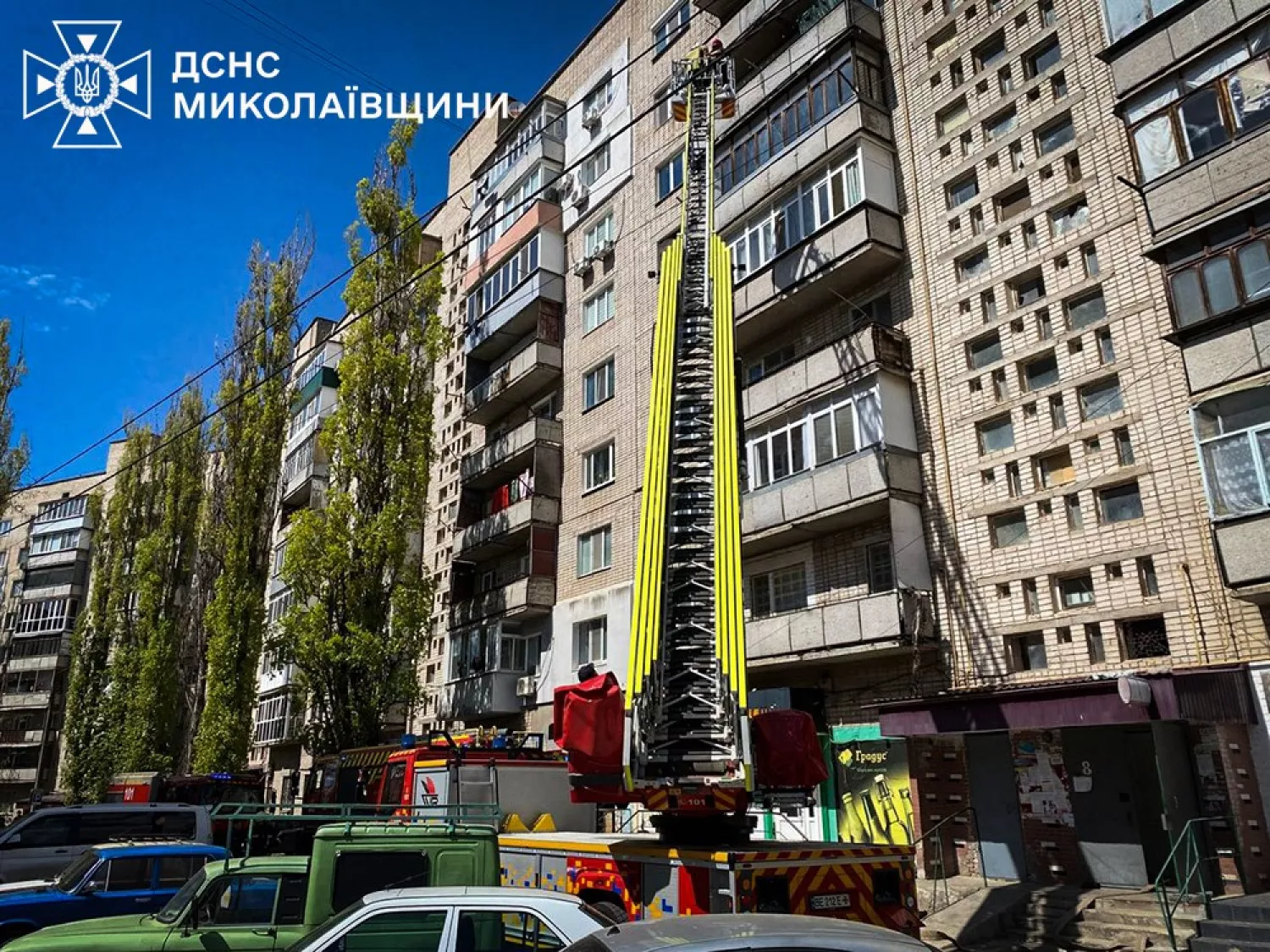 Пожежа у Миколаєві. Фото: ДСНС