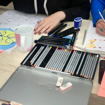 Нейрографіка на майстер-класі. Фото: Руслана Сікаленко