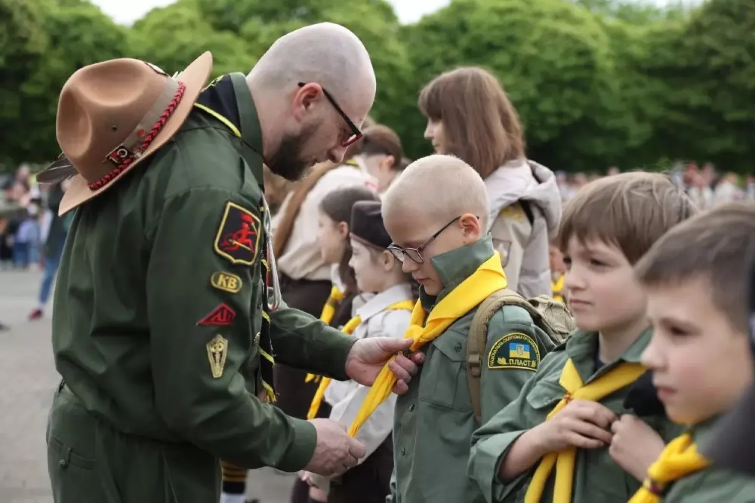 Посвята в пластуни. Ілюстративне фото: tvoemisto.tv