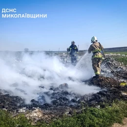 Пожежа у Миколаївській області. Фото: ДСНС