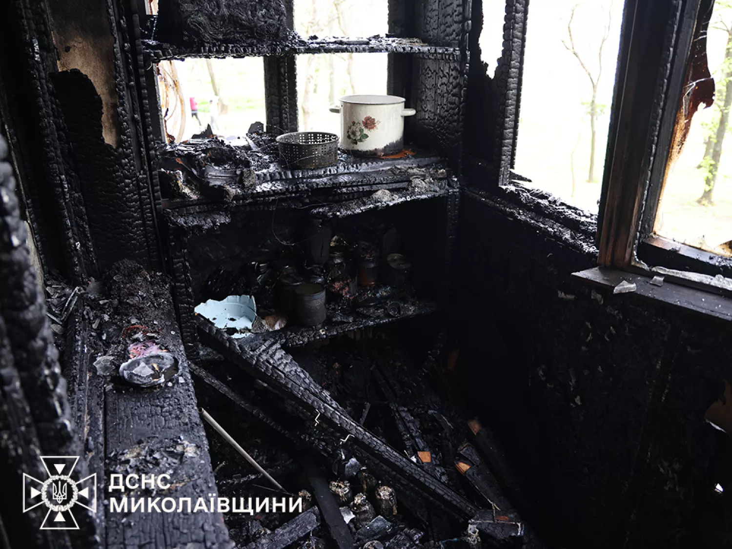 Пожежа у Миколаївській області. Фото: ДСНС