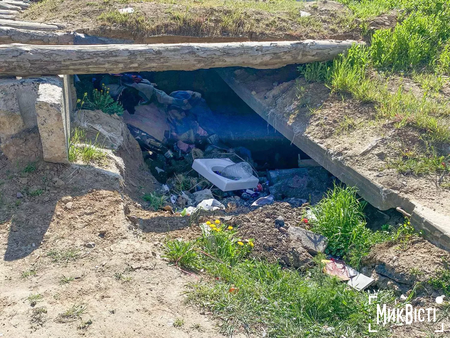 Колишні бліндажі, фото НикВести