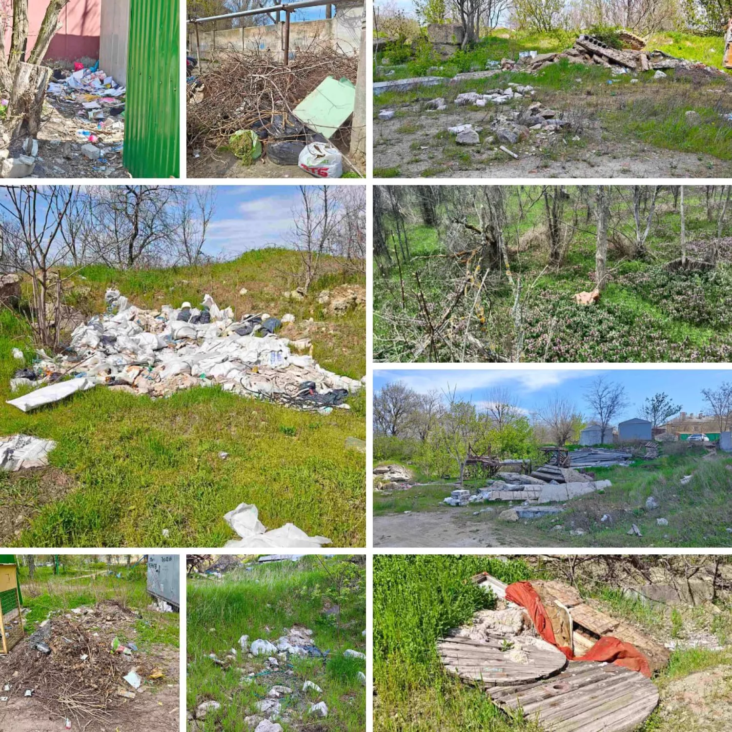У Центральному районі Миколаєва екологи знайшли 10 несанкціонованих сміттєзвалищ. Фото: Держекоінспекція