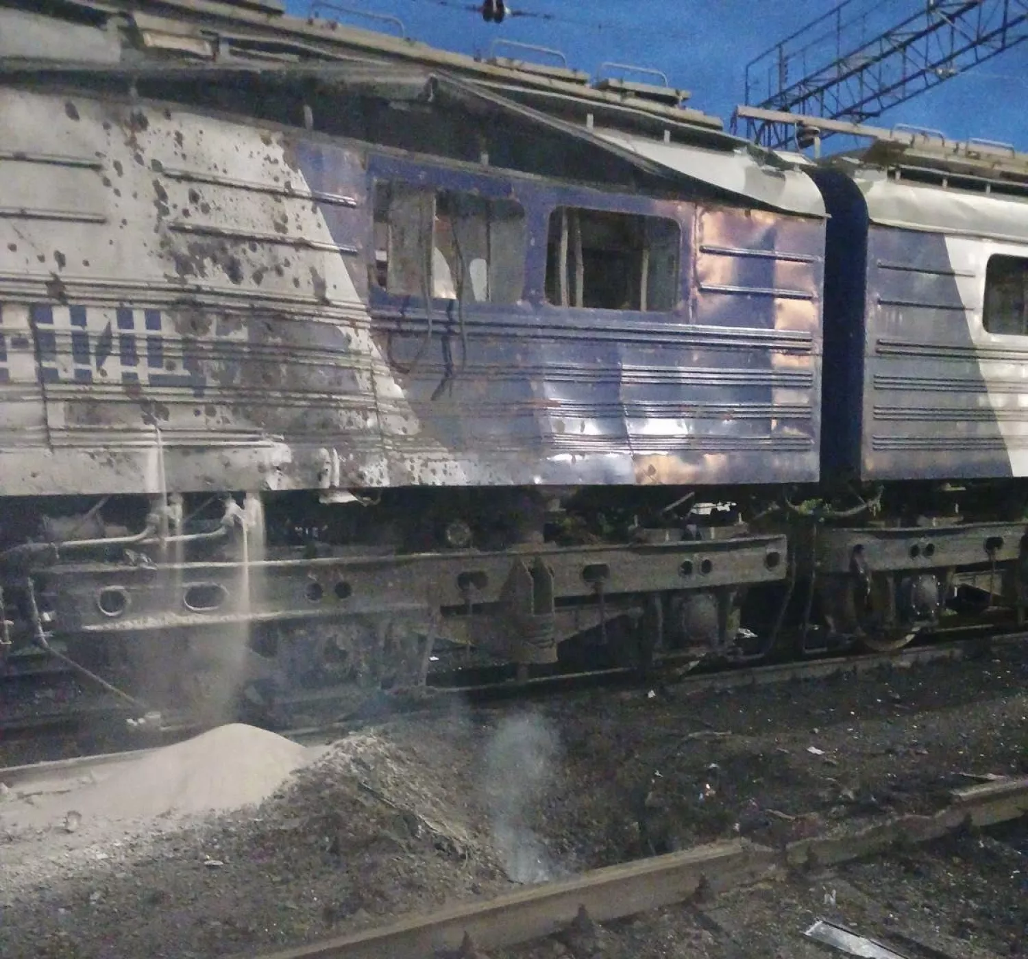 Росія вдарила по порту на Одещині. Фото: Олексій Кулеба